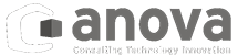 Logo Anova en blanco y negro